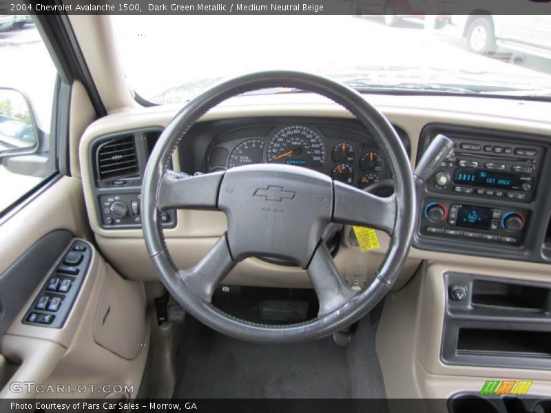 Dark Green Metallic / Medium Neutral Beige 2004 Chevrolet Avalanche 1500
