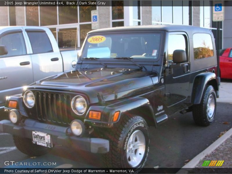 Black / Dark Slate Gray 2005 Jeep Wrangler Unlimited 4x4