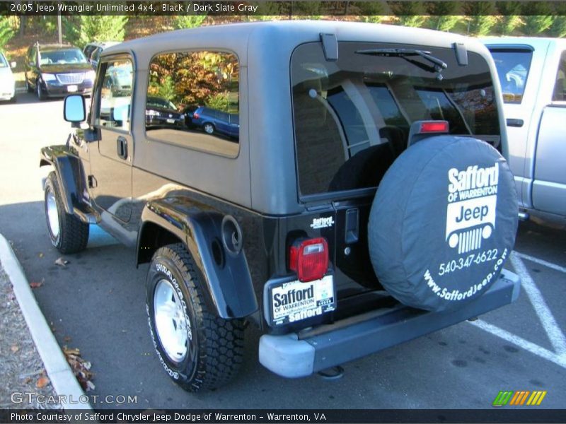 Black / Dark Slate Gray 2005 Jeep Wrangler Unlimited 4x4