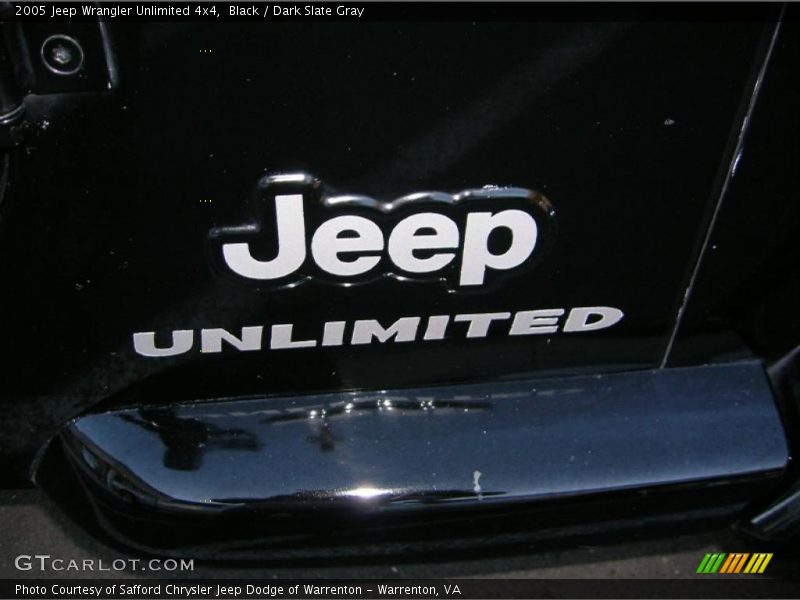 Black / Dark Slate Gray 2005 Jeep Wrangler Unlimited 4x4