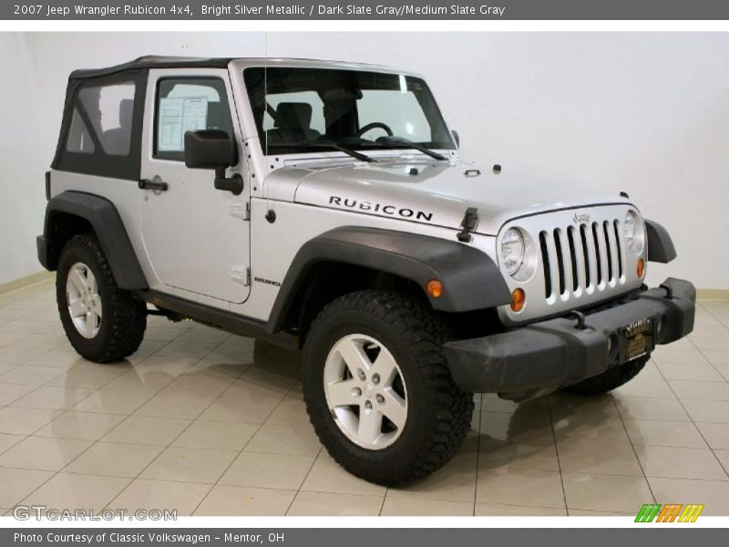 Bright Silver Metallic / Dark Slate Gray/Medium Slate Gray 2007 Jeep Wrangler Rubicon 4x4