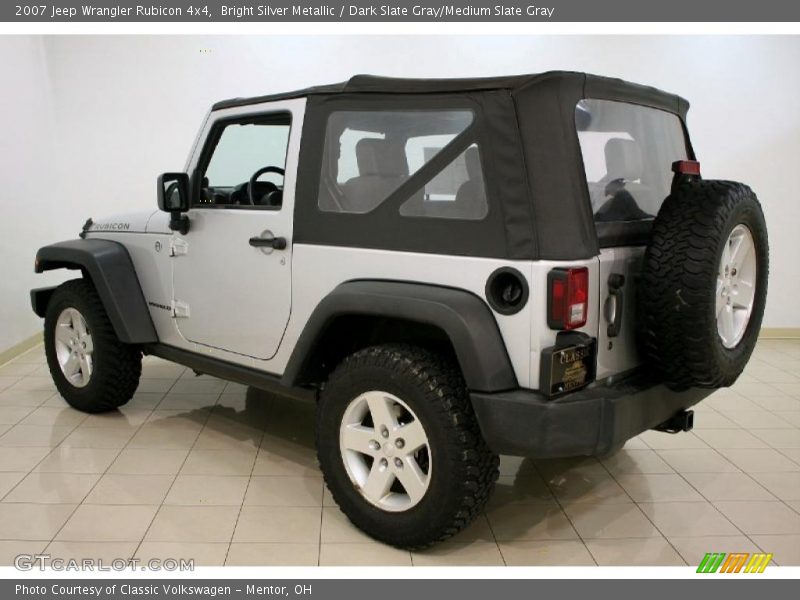 Bright Silver Metallic / Dark Slate Gray/Medium Slate Gray 2007 Jeep Wrangler Rubicon 4x4