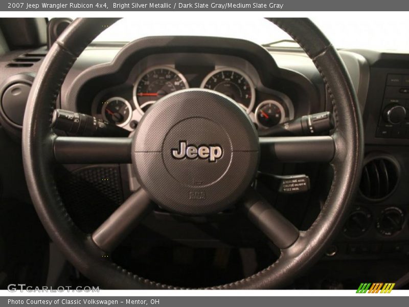 Bright Silver Metallic / Dark Slate Gray/Medium Slate Gray 2007 Jeep Wrangler Rubicon 4x4