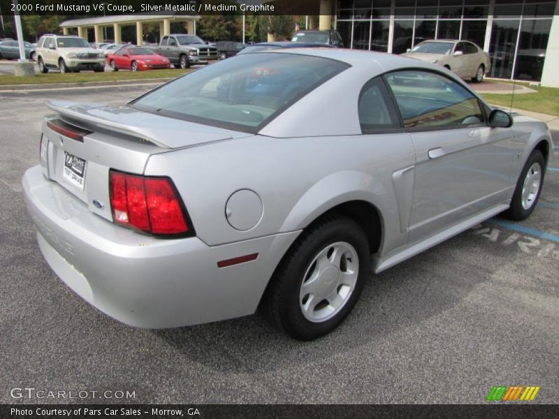 Silver Metallic / Medium Graphite 2000 Ford Mustang V6 Coupe