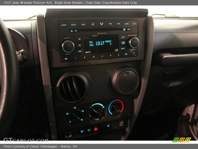 Bright Silver Metallic / Dark Slate Gray/Medium Slate Gray 2007 Jeep Wrangler Rubicon 4x4