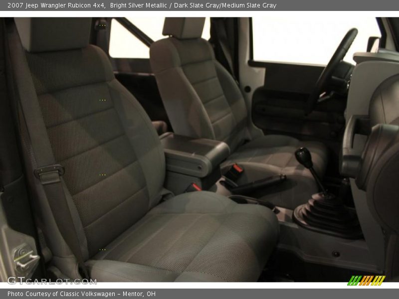 Bright Silver Metallic / Dark Slate Gray/Medium Slate Gray 2007 Jeep Wrangler Rubicon 4x4
