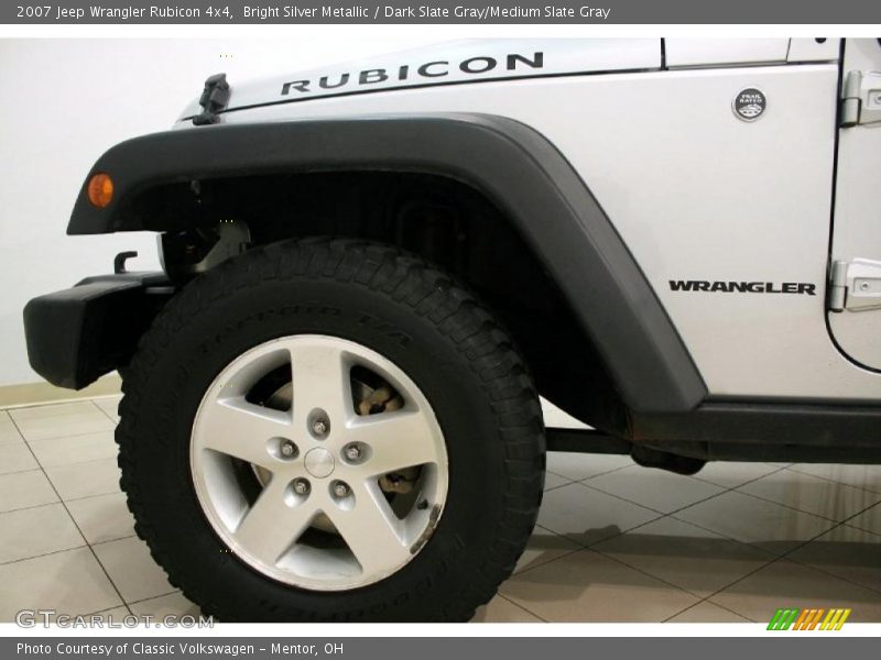 Bright Silver Metallic / Dark Slate Gray/Medium Slate Gray 2007 Jeep Wrangler Rubicon 4x4