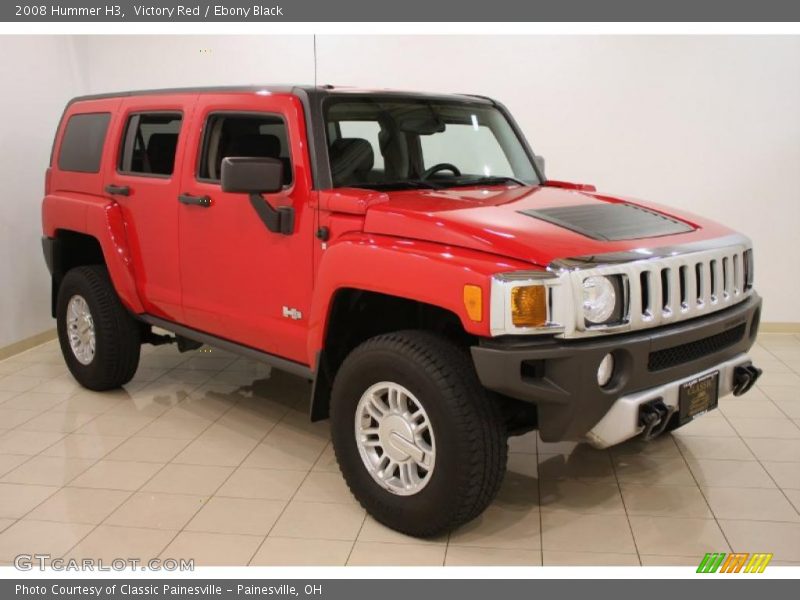 Victory Red / Ebony Black 2008 Hummer H3
