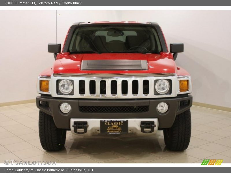 Victory Red / Ebony Black 2008 Hummer H3