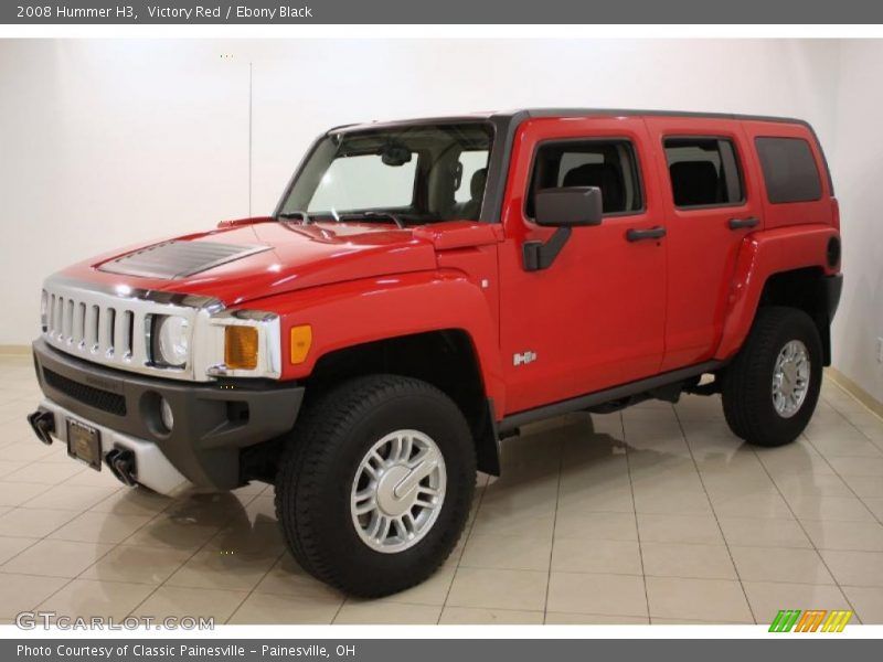 Victory Red / Ebony Black 2008 Hummer H3