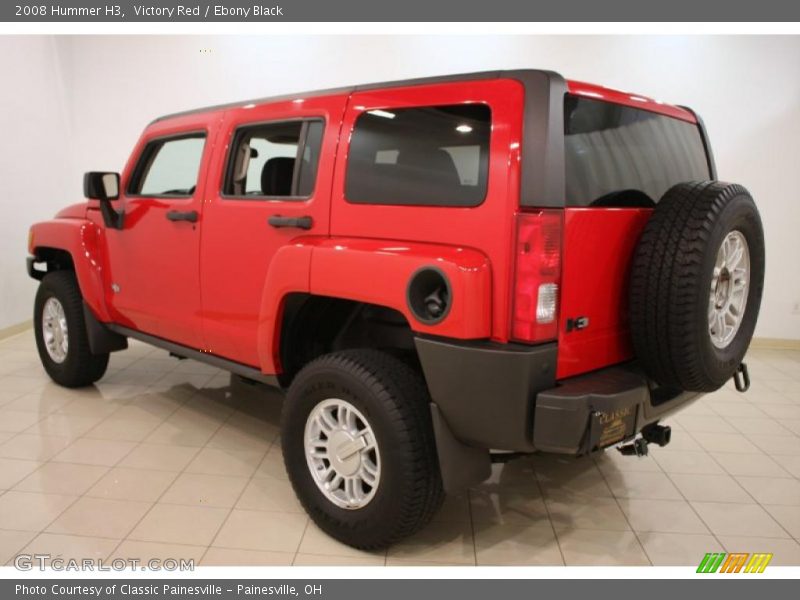 Victory Red / Ebony Black 2008 Hummer H3