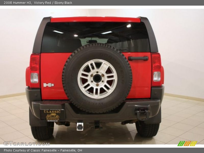 Victory Red / Ebony Black 2008 Hummer H3
