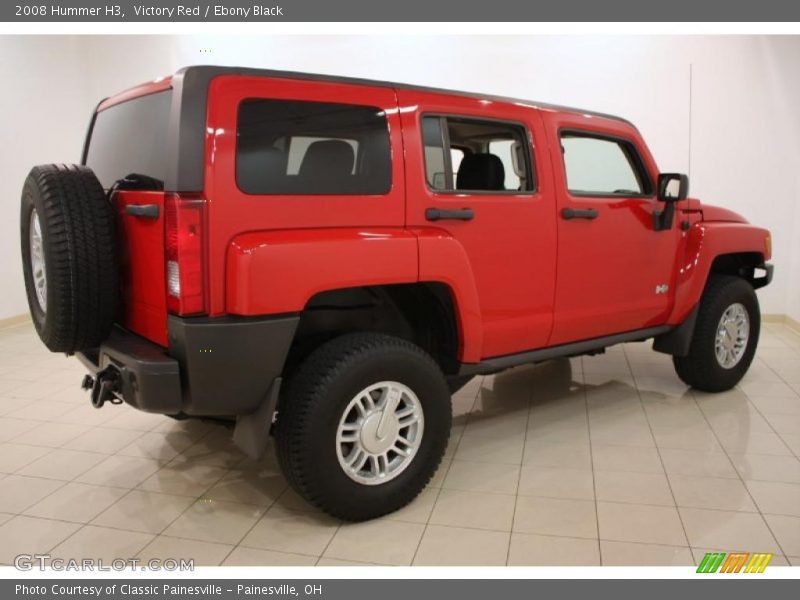 Victory Red / Ebony Black 2008 Hummer H3