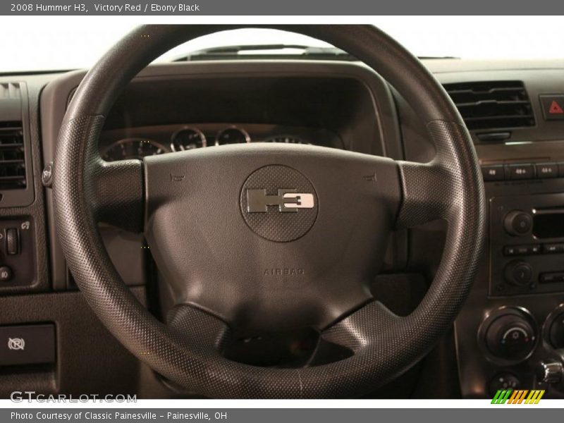 Victory Red / Ebony Black 2008 Hummer H3