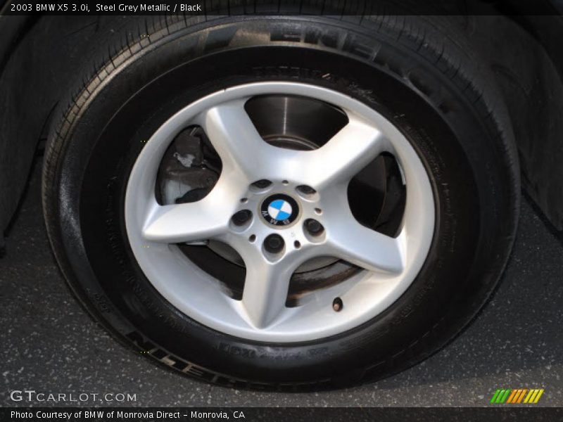 Steel Grey Metallic / Black 2003 BMW X5 3.0i