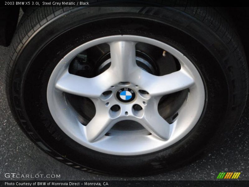 Steel Grey Metallic / Black 2003 BMW X5 3.0i