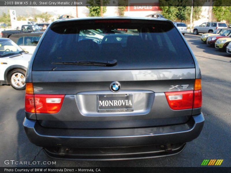 Steel Grey Metallic / Black 2003 BMW X5 3.0i