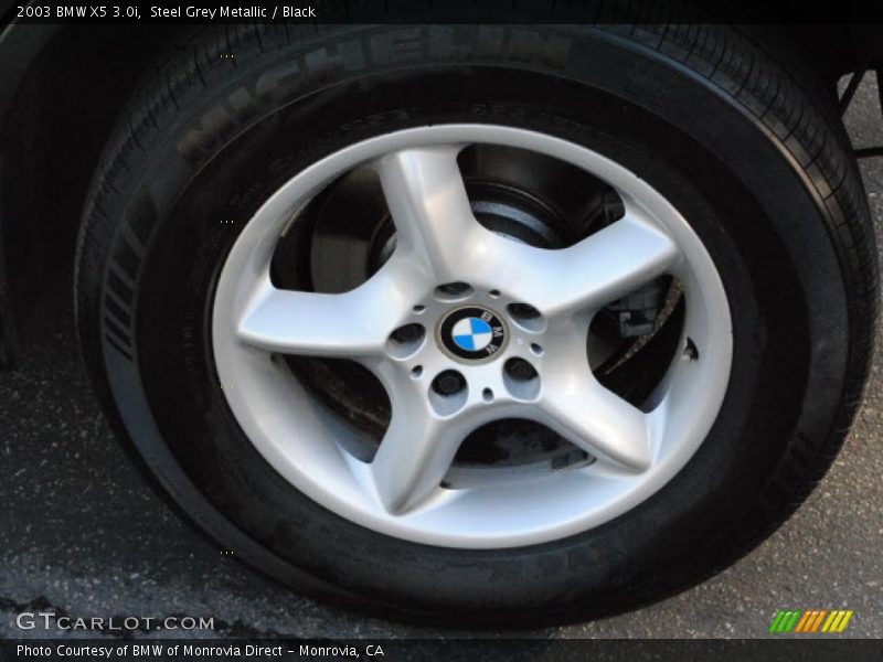 Steel Grey Metallic / Black 2003 BMW X5 3.0i