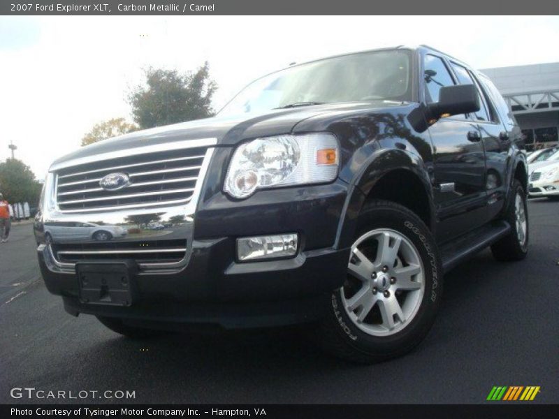 Carbon Metallic / Camel 2007 Ford Explorer XLT