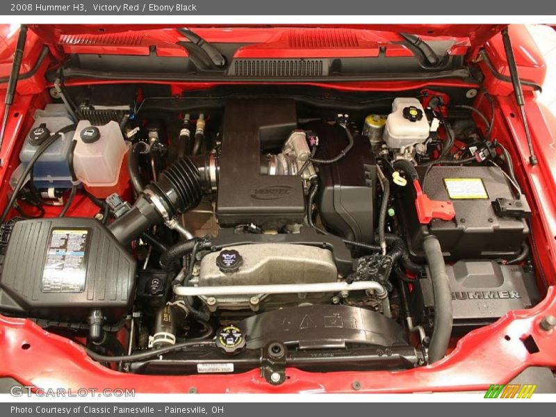 Victory Red / Ebony Black 2008 Hummer H3