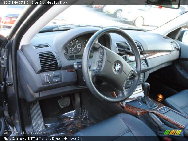 Steel Grey Metallic / Black 2003 BMW X5 3.0i