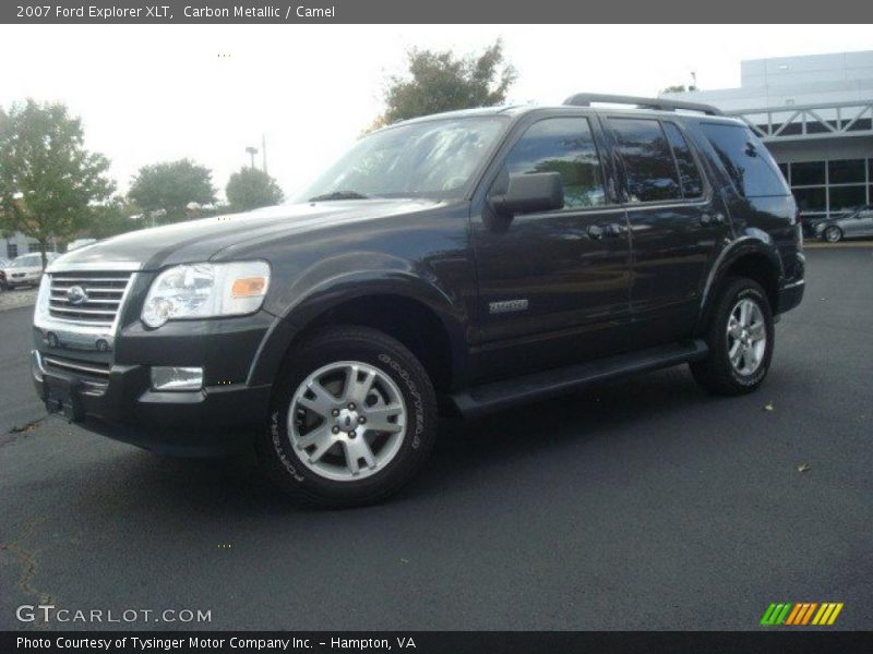 Carbon Metallic / Camel 2007 Ford Explorer XLT