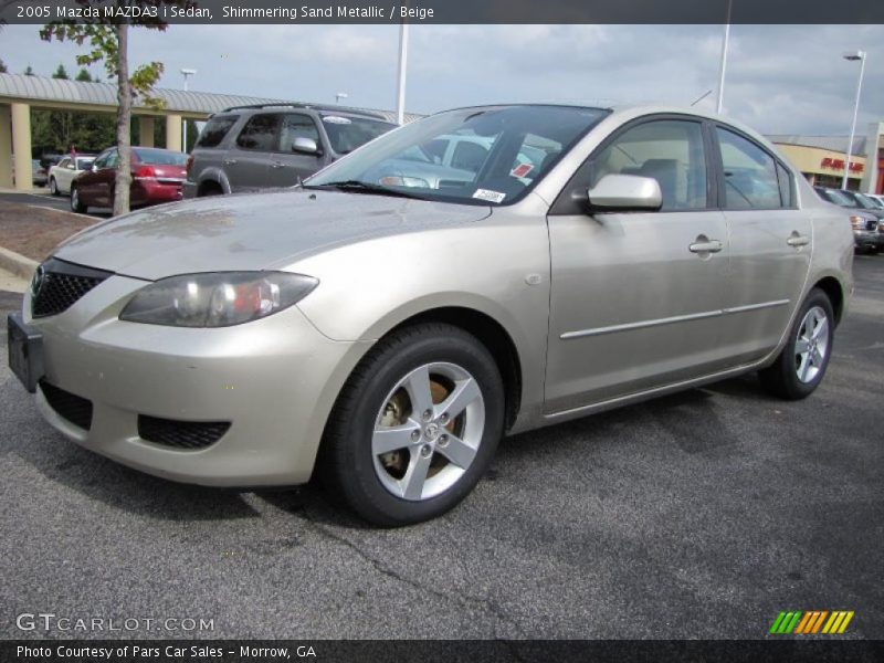 Shimmering Sand Metallic / Beige 2005 Mazda MAZDA3 i Sedan