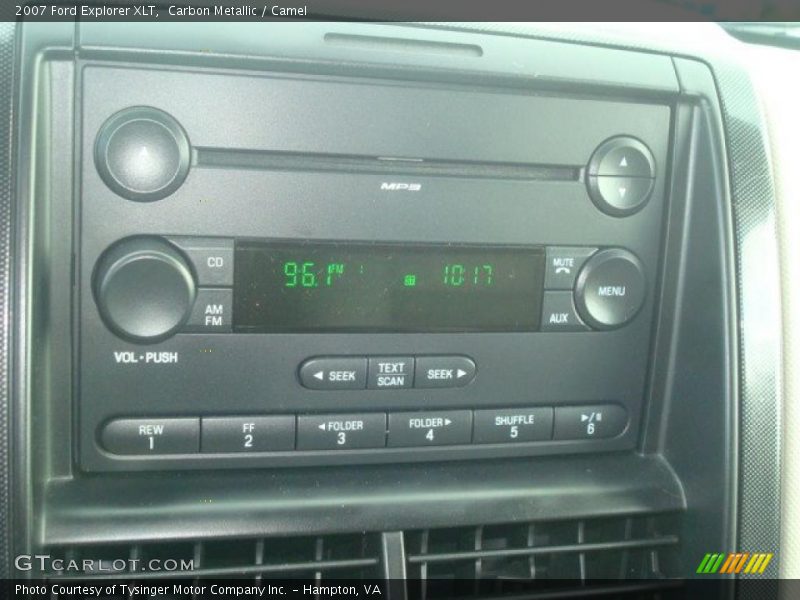 Carbon Metallic / Camel 2007 Ford Explorer XLT