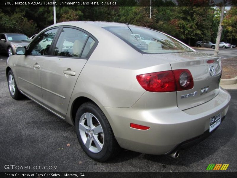 Shimmering Sand Metallic / Beige 2005 Mazda MAZDA3 i Sedan