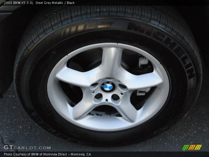 Steel Grey Metallic / Black 2003 BMW X5 3.0i