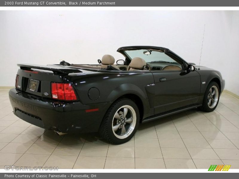 Black / Medium Parchment 2003 Ford Mustang GT Convertible