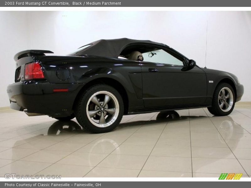Black / Medium Parchment 2003 Ford Mustang GT Convertible