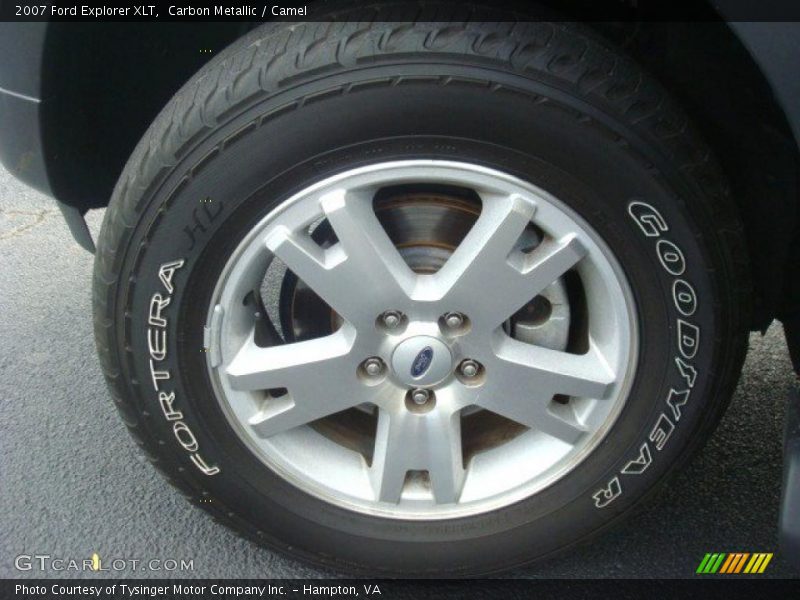Carbon Metallic / Camel 2007 Ford Explorer XLT