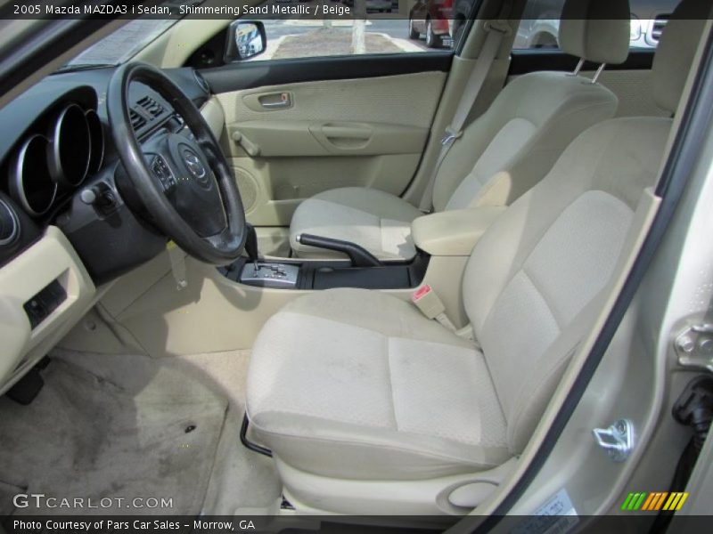 Shimmering Sand Metallic / Beige 2005 Mazda MAZDA3 i Sedan