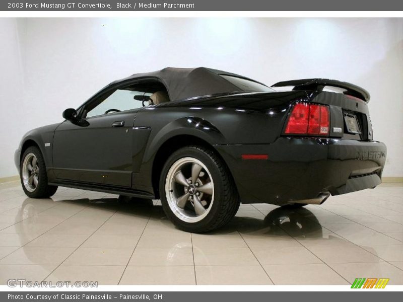 Black / Medium Parchment 2003 Ford Mustang GT Convertible