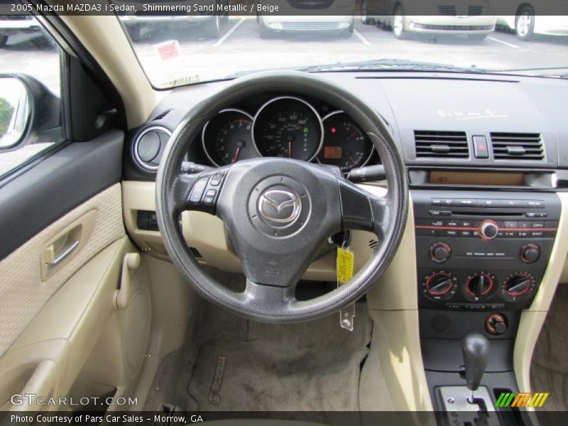 Shimmering Sand Metallic / Beige 2005 Mazda MAZDA3 i Sedan