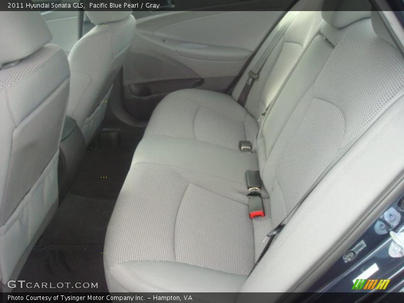 Pacific Blue Pearl / Gray 2011 Hyundai Sonata GLS