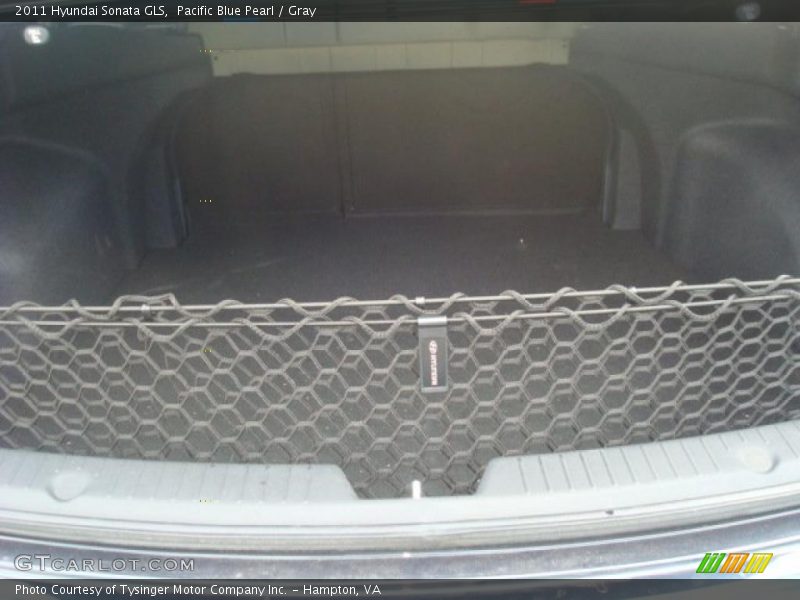 Pacific Blue Pearl / Gray 2011 Hyundai Sonata GLS