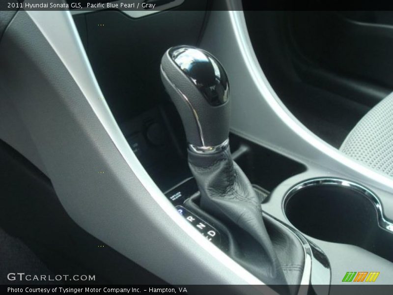 Pacific Blue Pearl / Gray 2011 Hyundai Sonata GLS