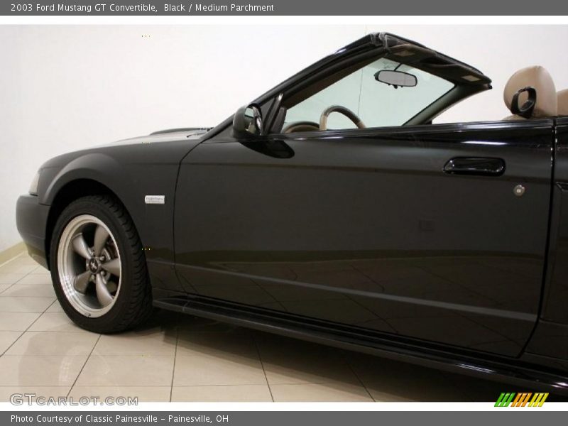 Black / Medium Parchment 2003 Ford Mustang GT Convertible