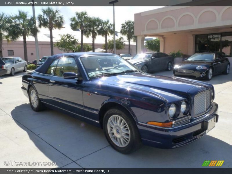 Blue Metallic / Ivory 1998 Bentley Azure