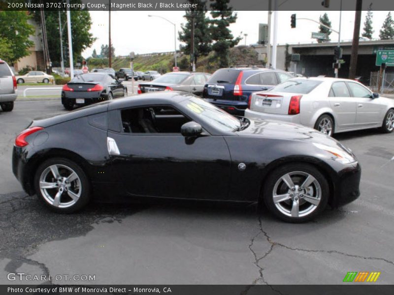 Magnetic Black / Black Leather 2009 Nissan 370Z Touring Coupe