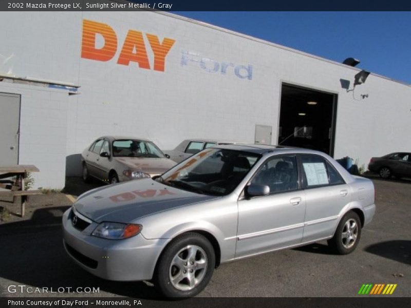 Sunlight Silver Metallic / Gray 2002 Mazda Protege LX