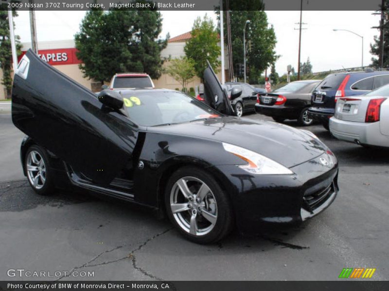 Magnetic Black / Black Leather 2009 Nissan 370Z Touring Coupe