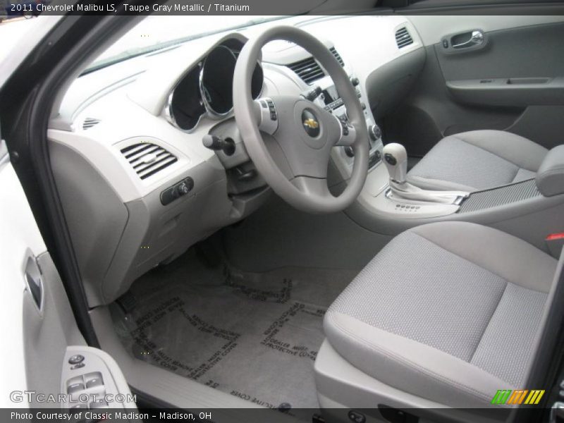 Taupe Gray Metallic / Titanium 2011 Chevrolet Malibu LS