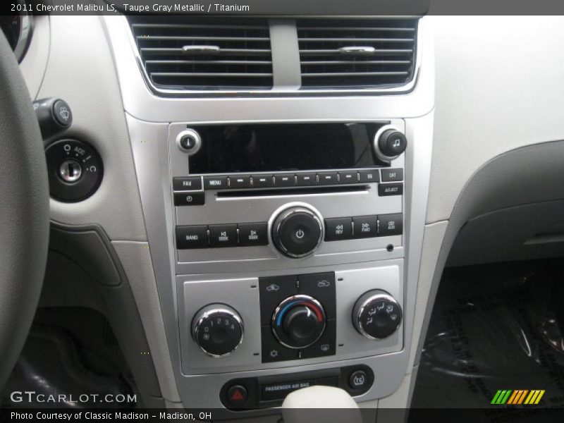 Taupe Gray Metallic / Titanium 2011 Chevrolet Malibu LS