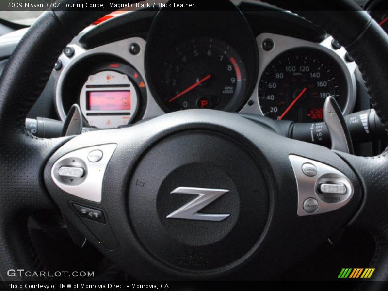 Magnetic Black / Black Leather 2009 Nissan 370Z Touring Coupe