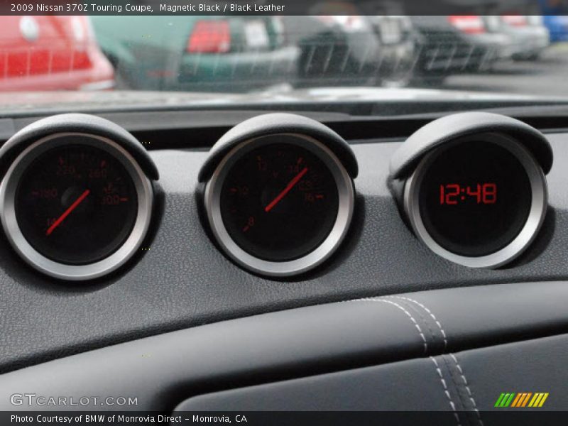 Magnetic Black / Black Leather 2009 Nissan 370Z Touring Coupe