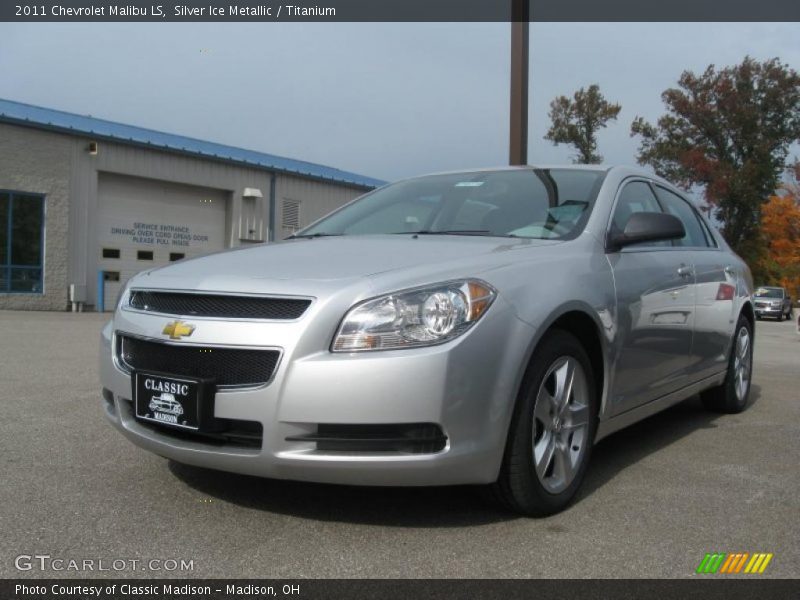 Silver Ice Metallic / Titanium 2011 Chevrolet Malibu LS