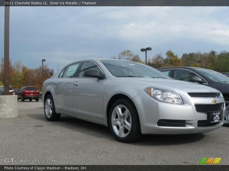 Silver Ice Metallic / Titanium 2011 Chevrolet Malibu LS